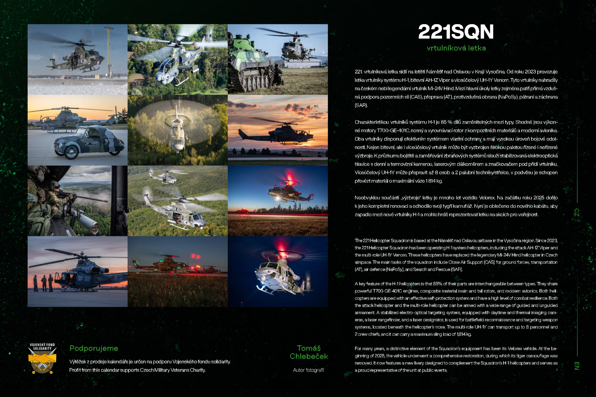 Astronautem podepsaný kalendář 221