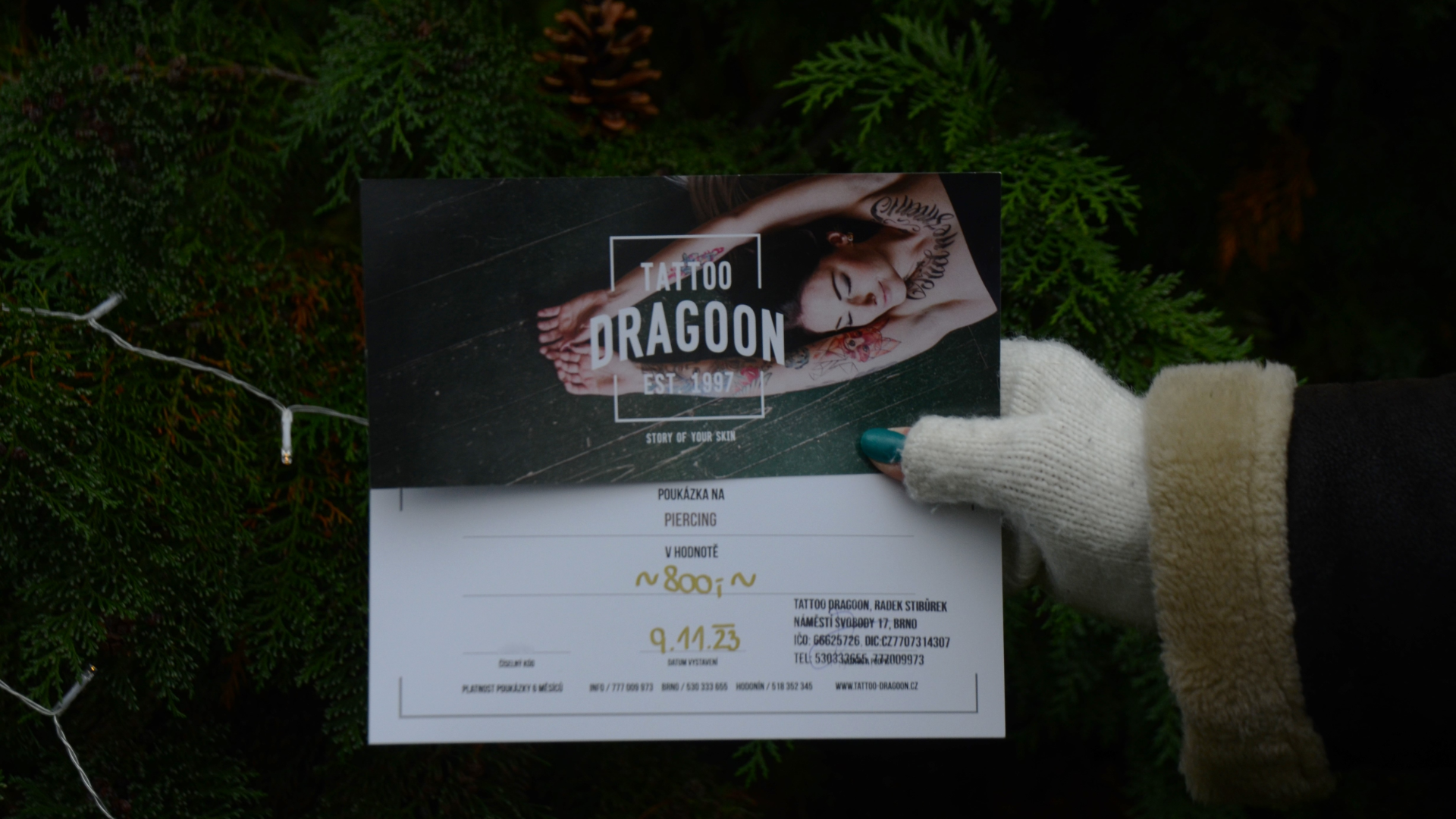 Poukaz na piercing od Tattoo Dragon