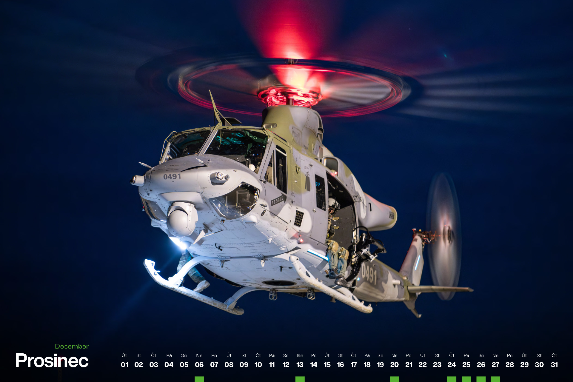 Astronautem podepsaný kalendář 221