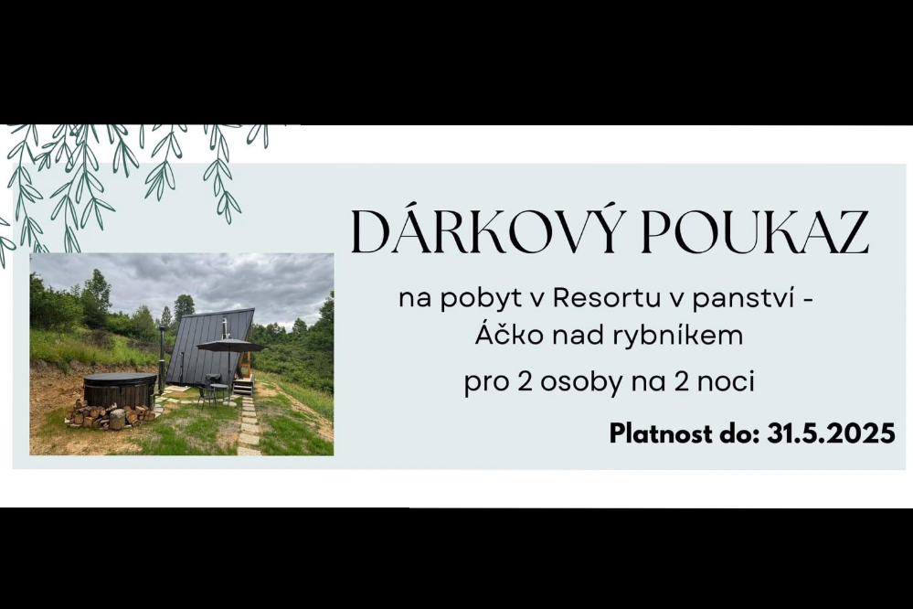 Poukaz na pobyt v srdci přírody