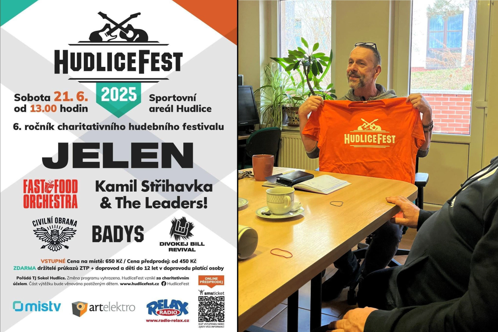 Expresní aukce: 2x HudliceFest VIP 