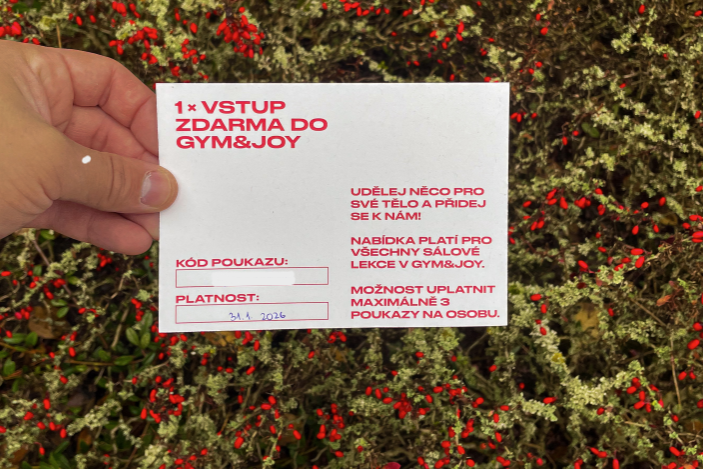 5 vstupů do Gym and Joy