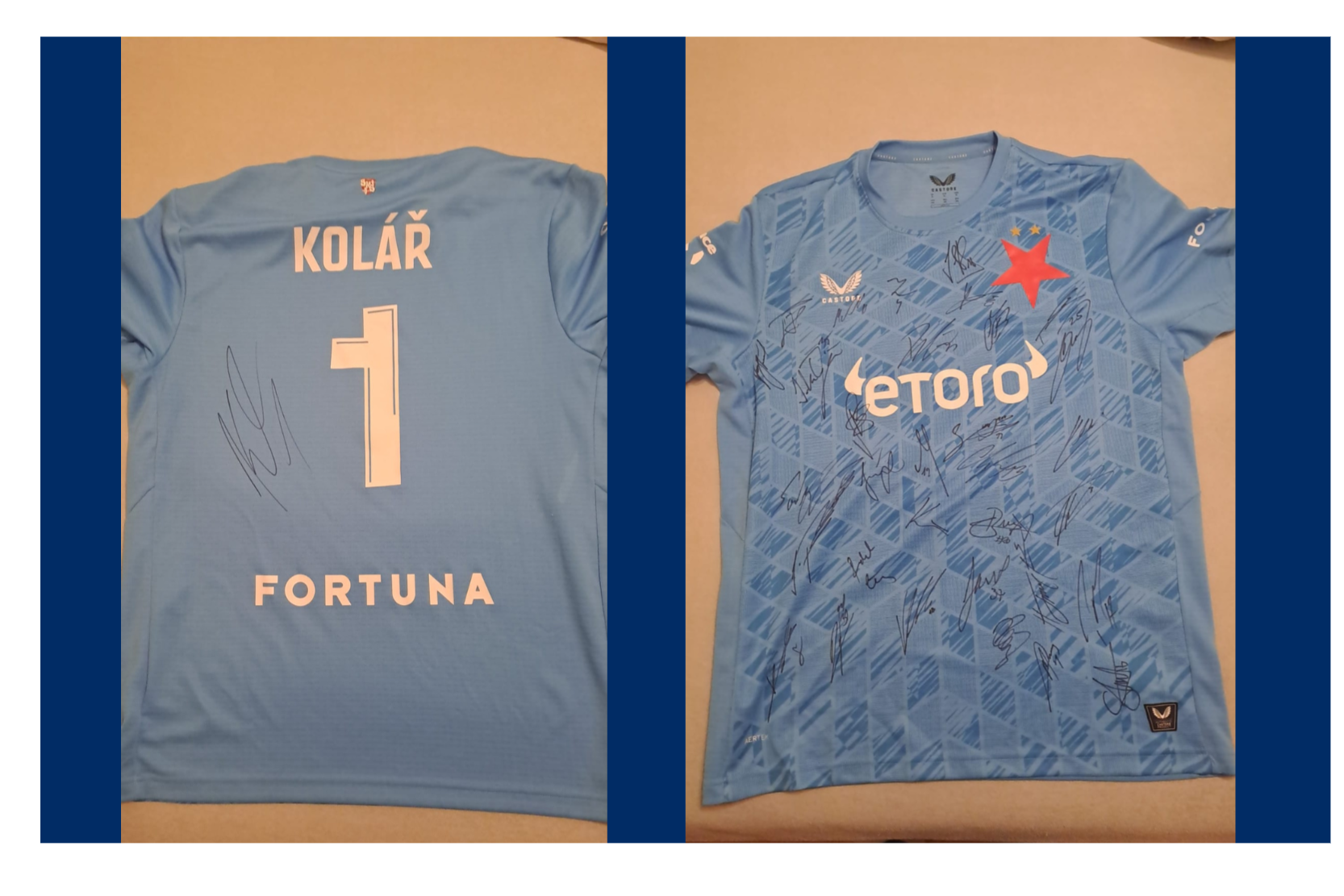 Podepsaný dres SK SLAVIA