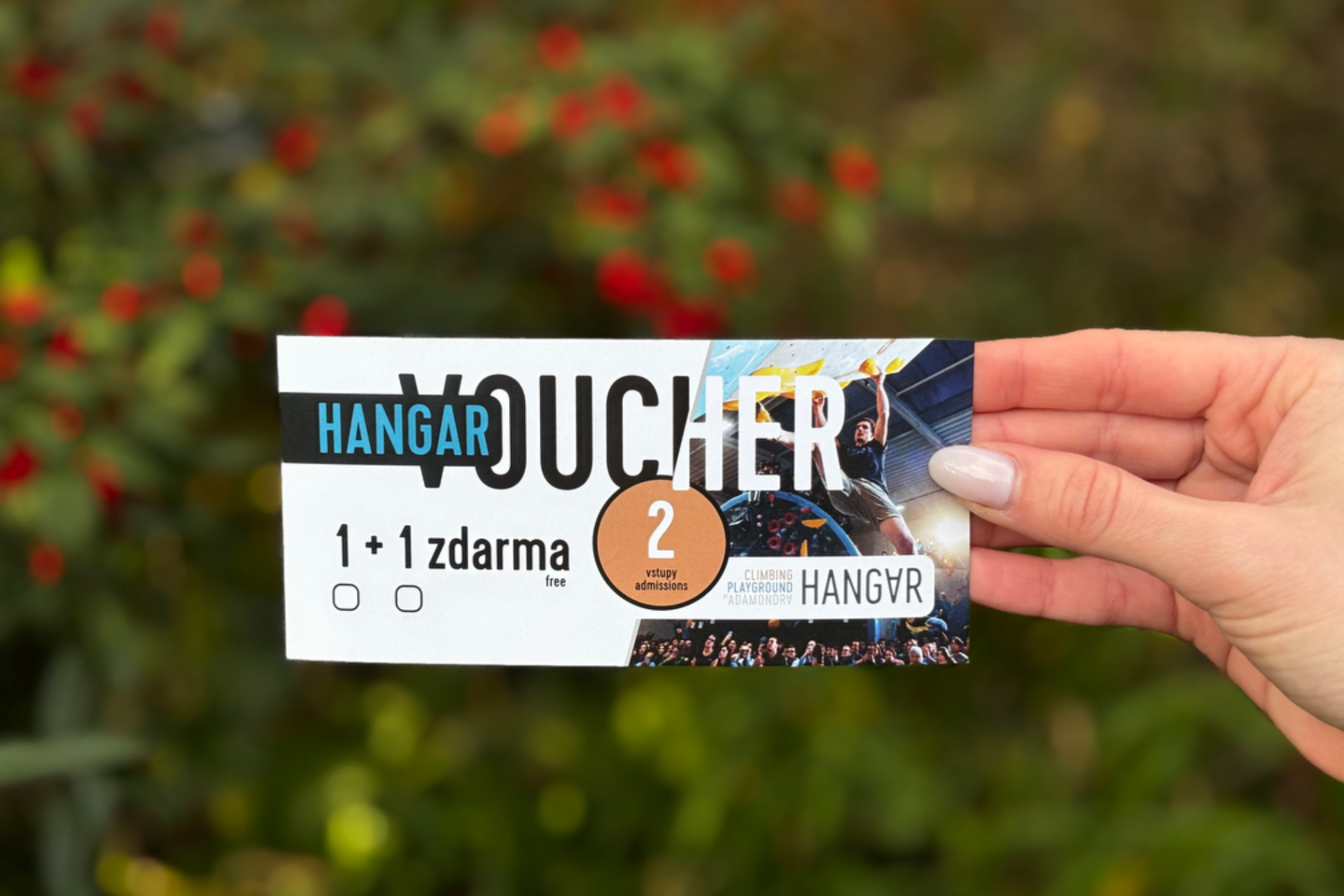 Voucher na vstup 1+1 zdarma