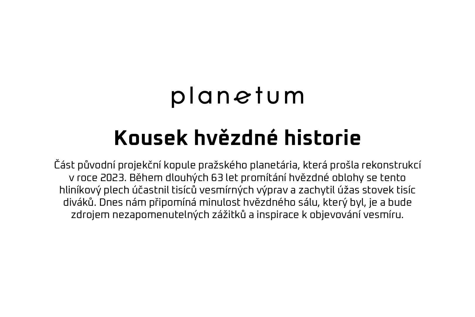 Panel staré kopule planetária (1/3)