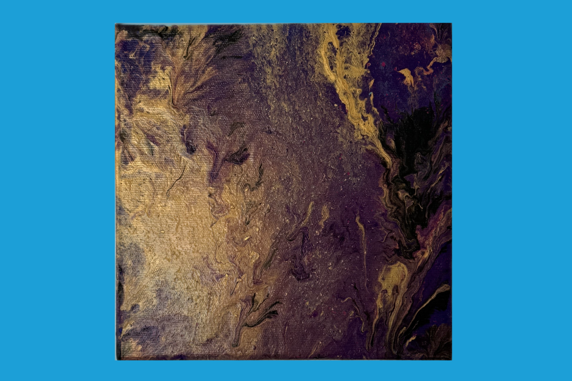 Tajemný obraz - Fialový muž