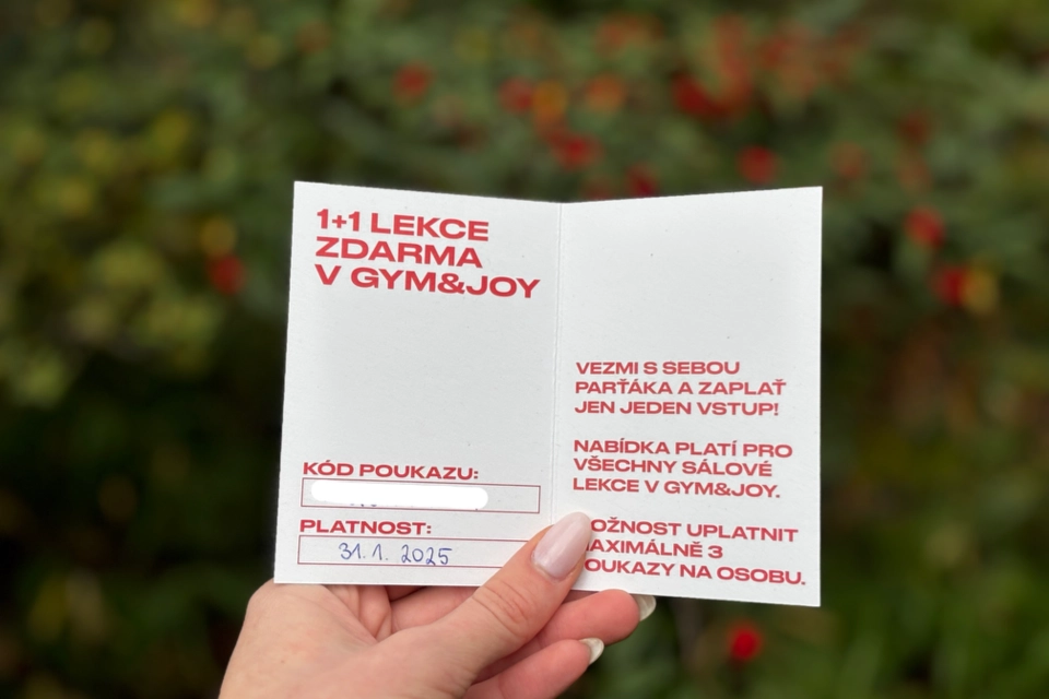 Gym & Joy - Dárkové poukazy