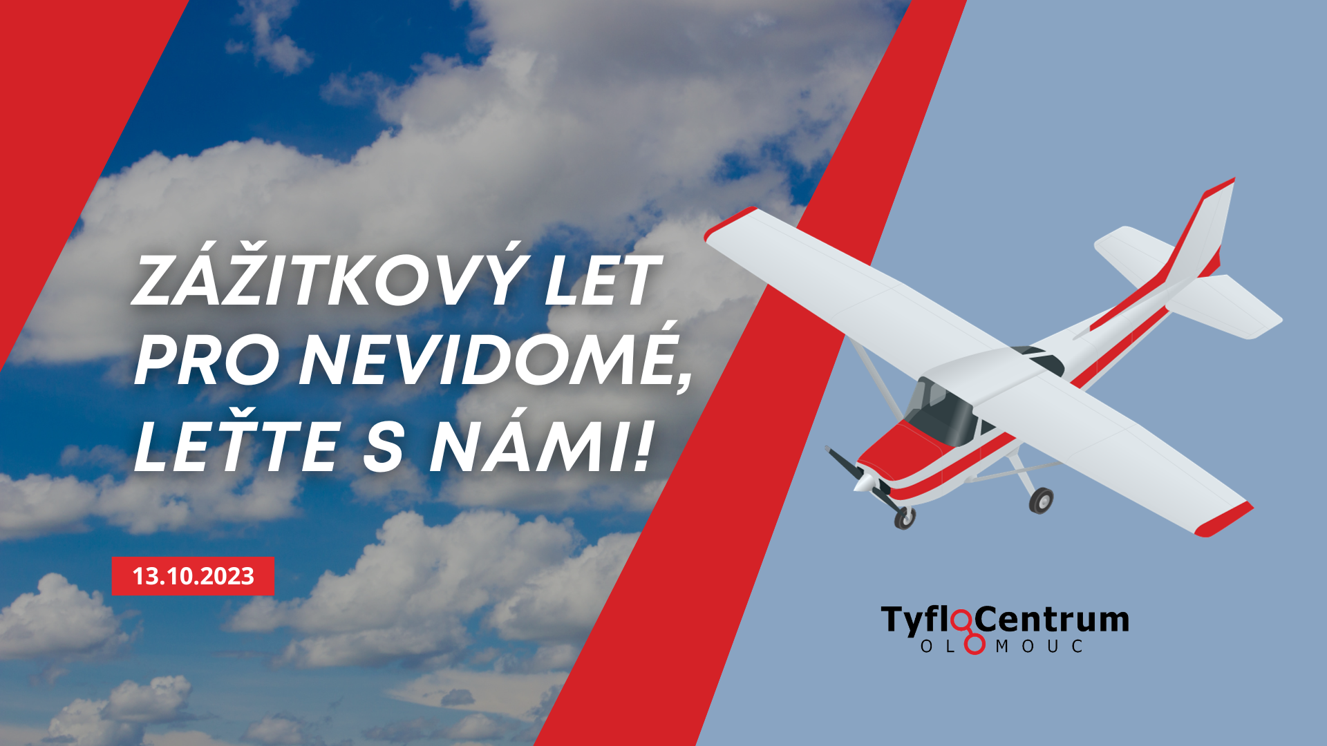 Zážitkový let pro nevidomé 