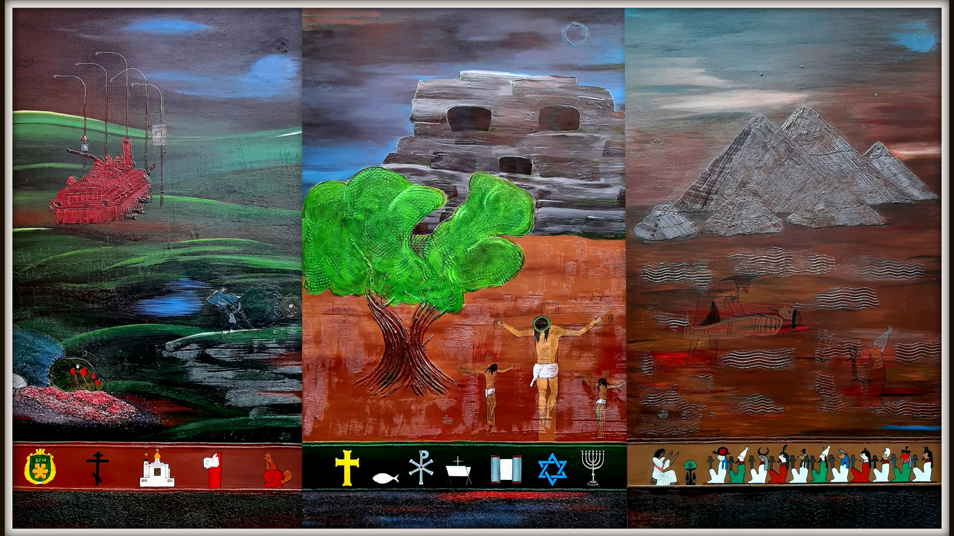 Hodnota života -TRIPTYCH OBRAZŮ