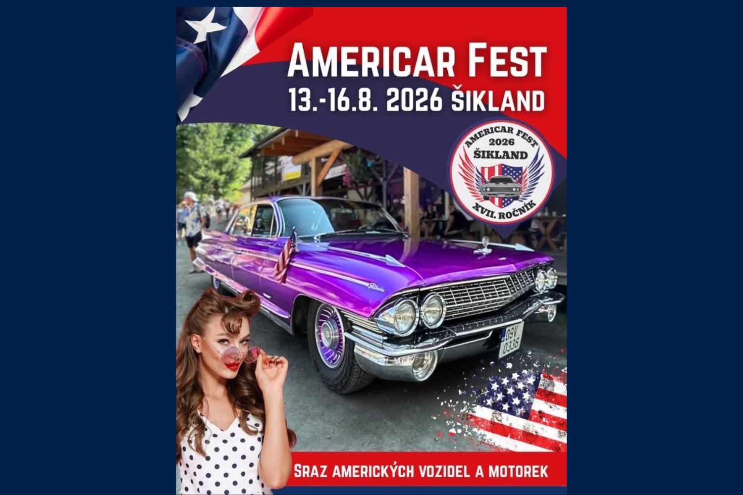 🏁 2 vstupenky AMERICAR FEST 2026