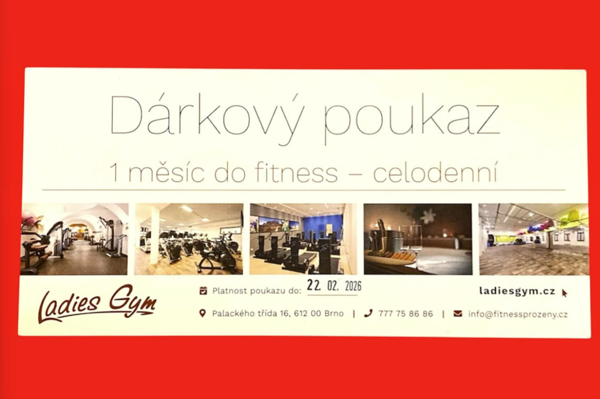 1 poukaz a 1+1 na lekci Ladies Gym