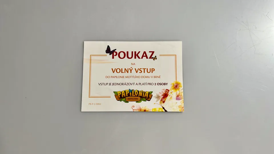 Vstupenka pro 2 osoby do Papilonie