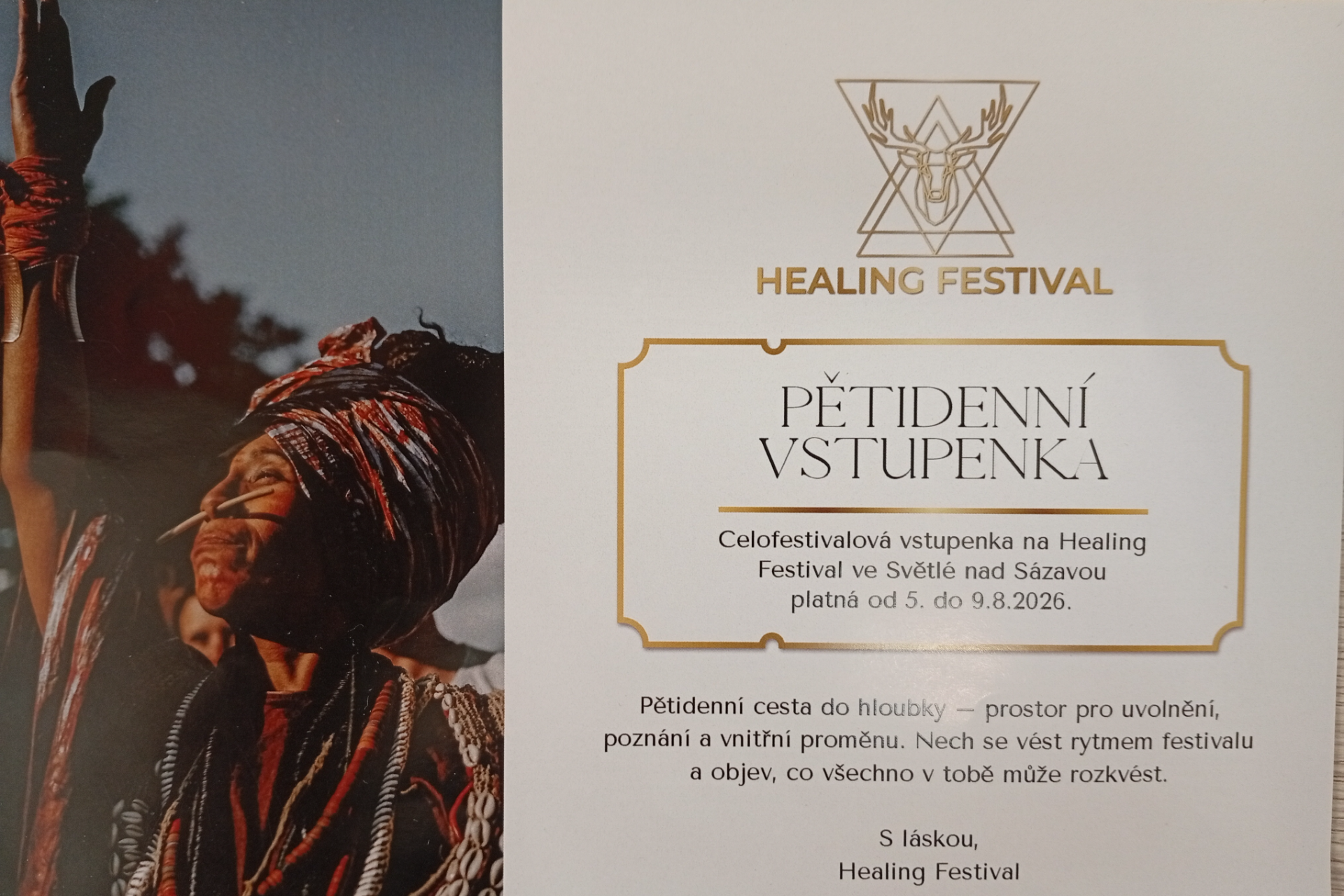 5denní vstupenka - HEALING FESTIVAL